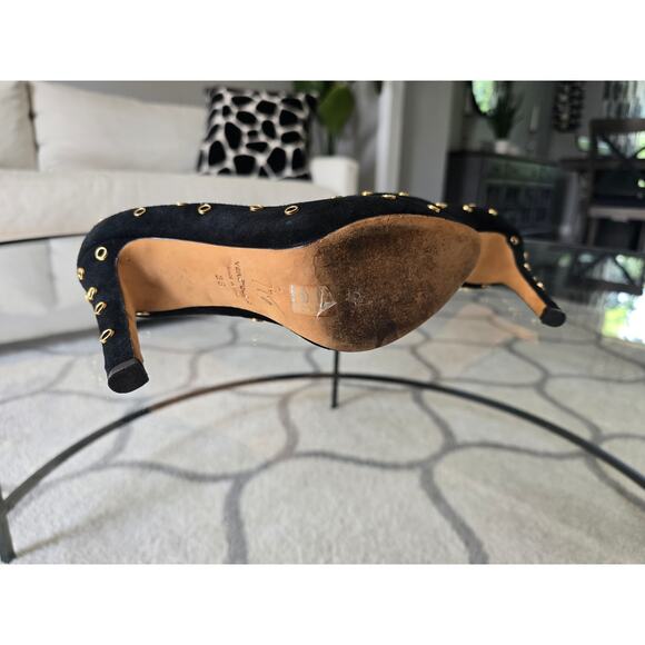 Giuseppe Zanotti Black Rivet Heels 36 US 6 - Picture 9 of 10